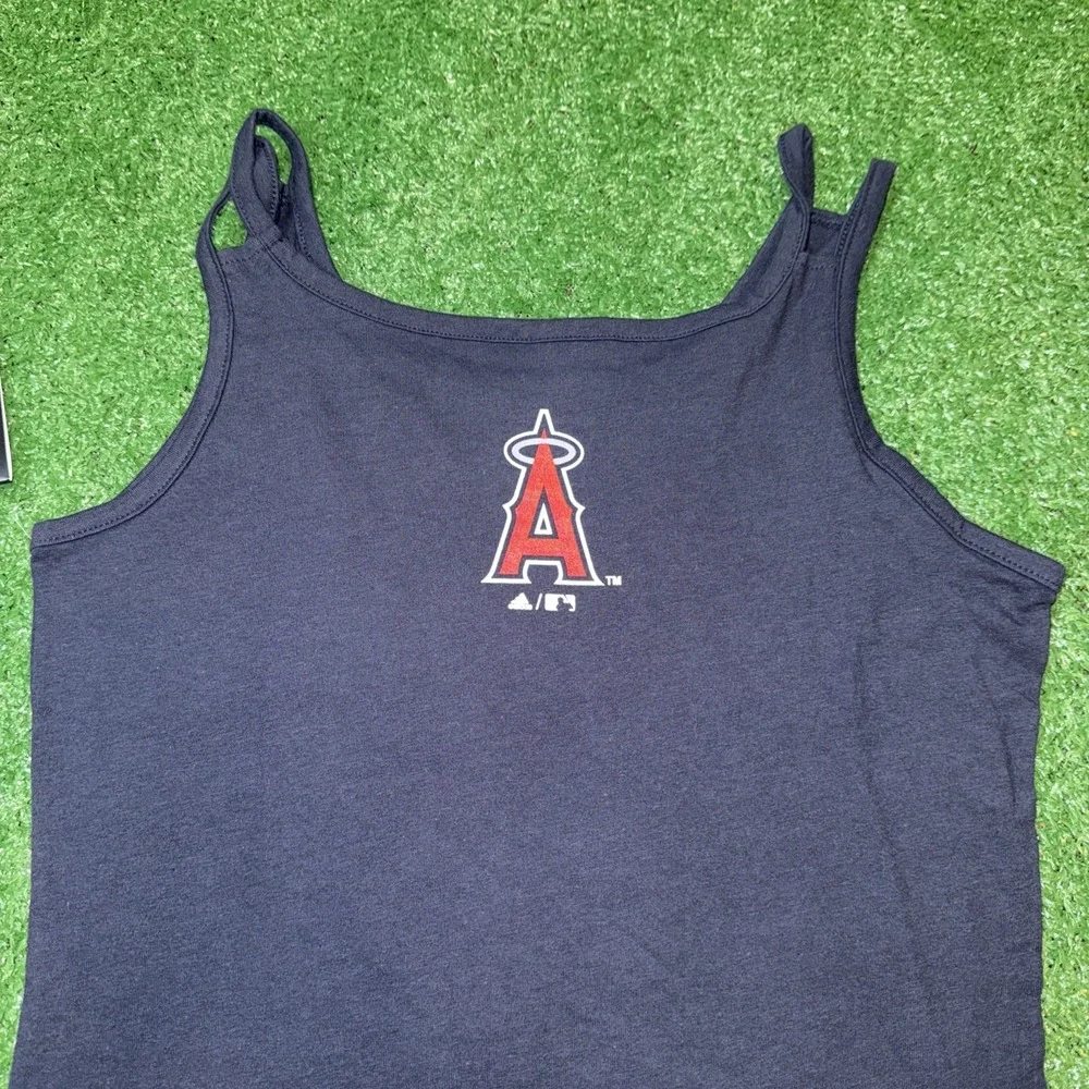 Adidas Los‎ Angeles Angels Youth Girls Wild Pitch Tunic Tank Top Medium10/12 NWT